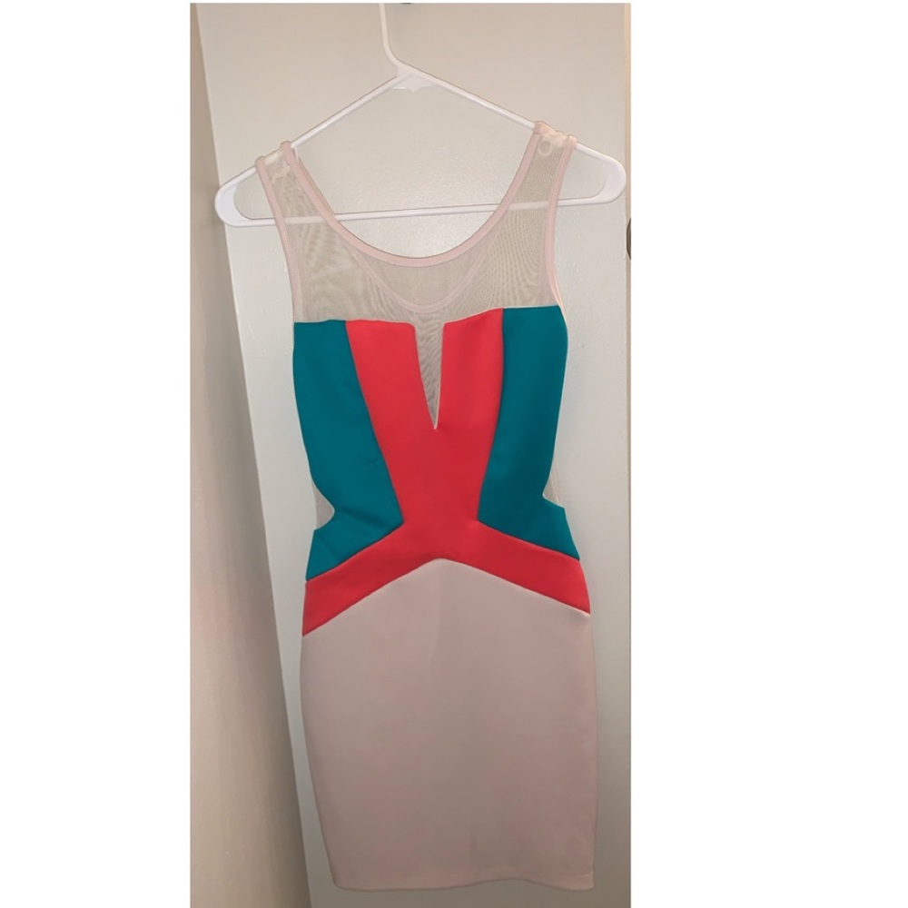 A’gaci Semi-Formal Color Block Dress